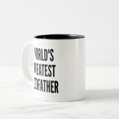 Weltbester Godvater Zweifarbige Tasse (Vorderseite Links)
