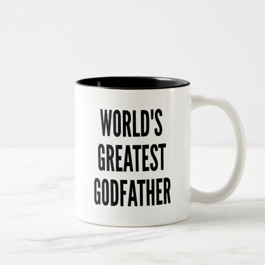 Weltbester Godvater Zweifarbige Tasse (Rechts)