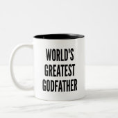 Weltbester Godvater Zweifarbige Tasse (Links)