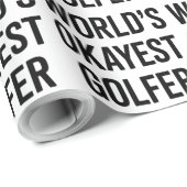 Weltbester Golf-Vater Vatertag Golfen Geschenkpapier (Rolleneckpunkt)