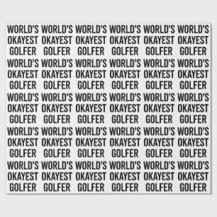 Weltbester Golf-Vater Vatertag Golfen  Geschenkpapier