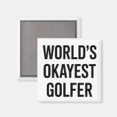 Weltbester Golf Vater Vatertag Golfen Magnet (Vorderseite/Rückseite)