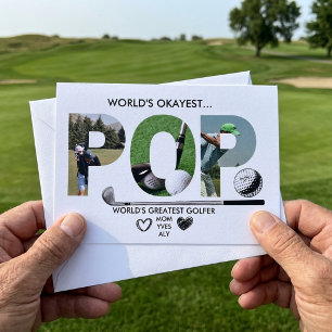 Weltbester Golfer Weltbester Papa Dankeskarte