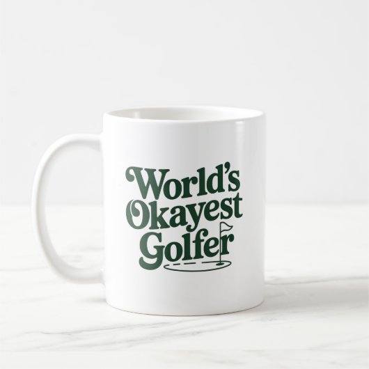 Weltbester Golfspieler Retro-Golf-Humor Kaffeetasse (Links)
