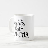 WELTBESTER GRANDMA-Personalisierter Individuelle N Kaffeetasse (Vorderseite Links)