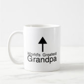 Weltbester Großvater-Pfeil Kaffeetasse (Links)