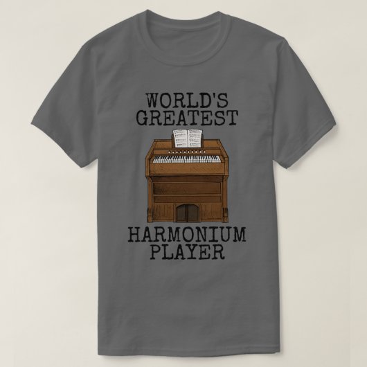 Weltbester Harmonium Player Church Organist F T-Shirt (Design vorne)