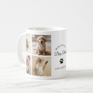 Weltbester Hundedaddy Individuelles Foto-Collage-M Kaffeetasse