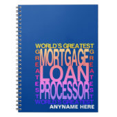 Weltbester Hypothekarkreditprozessor Notizblock (Vorderseite)