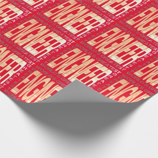 Weltbester Ingenieur Geschenkpapier (Ecke)