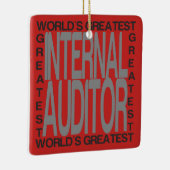 Weltbester Interner Prüfer Keramikornament (Rechts)