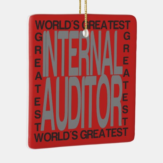 Weltbester Interner Prüfer Keramikornament (Rechts)