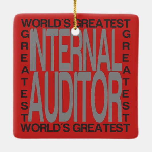 Weltbester Interner Prüfer Keramikornament (Rückseite)