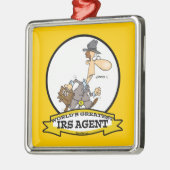 WELTBESTER IRS AGENT CARTOON ORNAMENT AUS METALL (Links)