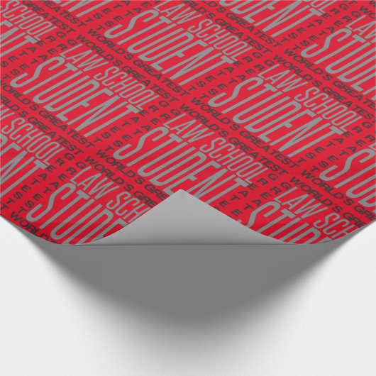 Weltbester juristische Fakultäts-Student Geschenkpapier (Ecke)