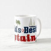Weltbester Kapitän Kaffeetasse (VorderseiteRechts)