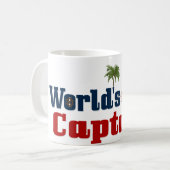 Weltbester Kapitän Kaffeetasse (Vorderseite Links)