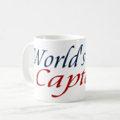 Weltbester Kapitän Kaffeetasse (Vorderseite Links)
