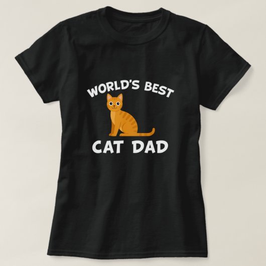 weltbester Katzenvater T-Shirt (Design vorne)