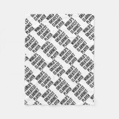 Weltbester Klarinettenspieler Fleecedecke (Vorderseite)