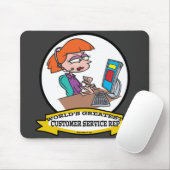 WELTBESTER KUNDENSERVICE REP CARTOON MOUSEPAD (Mit Mouse)