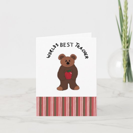 Weltbester Lehrer Feiertagskarte (Vorderseite)