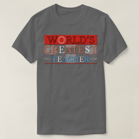 Weltbester Lehrer T-Shirt (Design vorne)