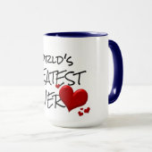 weltbester Liebhaber niedlicher Tasse (VorderseiteRechts)