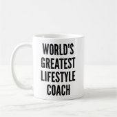 Weltbester Lifestyle-Coach Kaffeetasse (Links)