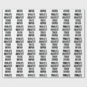 Weltbester LKW-Fahrer Geschenkpapier (Flach)