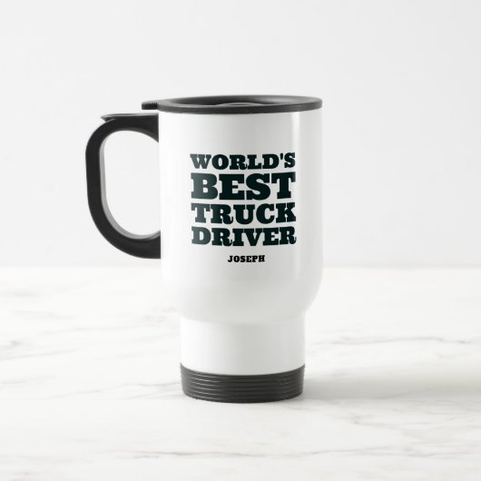 Weltbester LKW-Fahrer Personalisiert Reisebecher (Links)
