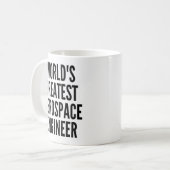 Weltbester Luftfahrtingenieur Kaffeetasse (Vorderseite Links)