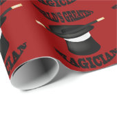 Weltbester Magier-Glossy-Wrapping Papper Geschenkpapier (Rolleneckpunkt)