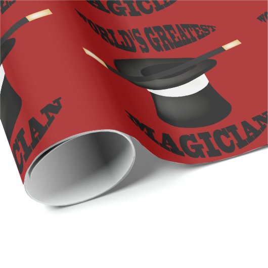 Weltbester Magier-Glossy-Wrapping Papper Geschenkpapier (Rolleneckpunkt)