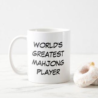 "Weltbester Mahjong-Spieler" Kaffeetasse