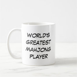 "Weltbester Mahjong-Spieler" Kaffeetasse
