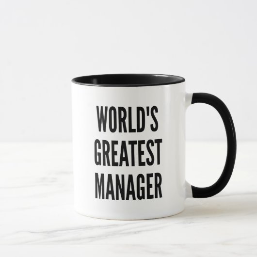 Weltbester Manager Tasse (Rechts)