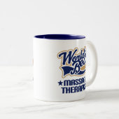 Weltbester Massage-Therapeut Zweifarbige Tasse (VorderseiteRechts)