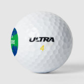 Weltbester Maßgeschneiderter Titelglobus Golfball (Logo)