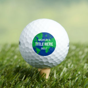 Weltbester Maßgeschneiderter Titelglobus Golfball