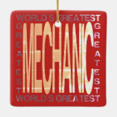 Weltbester Mechanismus Keramikornament (Rückseite)