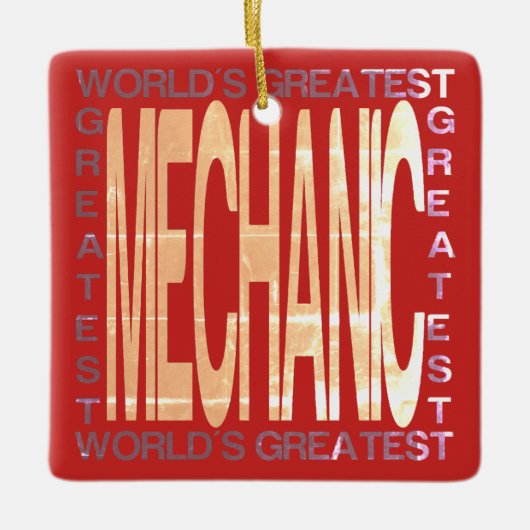 Weltbester Mechanismus Keramikornament (Vorderseite)