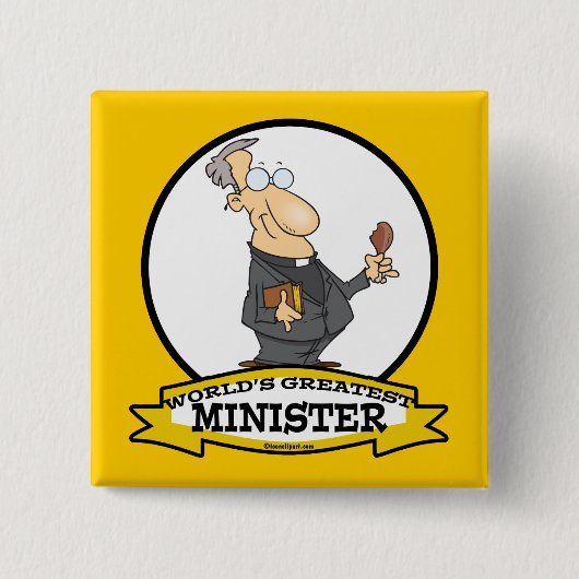 WELTBESTER MINISTER-CARTOON BUTTON (Vorderseite)