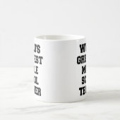 Weltbester Mittelschullehrer Kaffeetasse (Mittel)