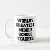 Weltbester Mittelschullehrer Kaffeetasse (Links)