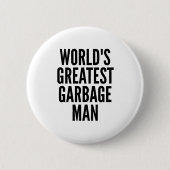 Weltbester Müllmann Button (Vorderseite)