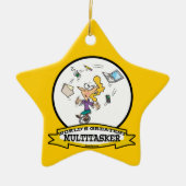 WELTBESTER MULTI-TASKER-CARTOON KERAMIK ORNAMENT (Vorne)