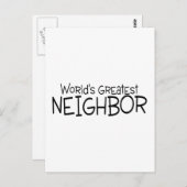 Weltbester Nachbarn Postkarte (Vorne/Hinten)