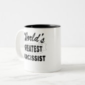 weltbester Narcissist Zweifarbige Tasse (Vorderseite Links)