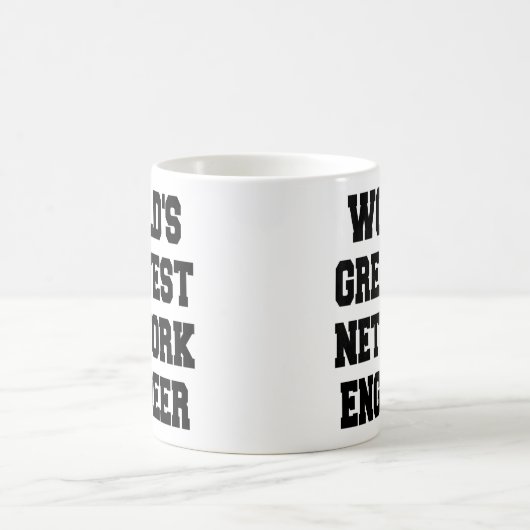Weltbester Netzwerkingenieur Kaffeetasse (Mittel)